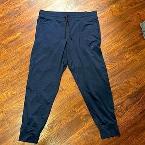 Gap men’s navy gap fit brushed tech jersey size large joggers